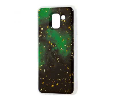 Чохол для Samsung Galaxy J6 2018 (J600) Art confetti "темно-зелений"