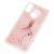 Чохол для Huawei P Smart Plus Блискучі вода світло-рожевий "дівчина з букетом" 1027693
