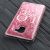 Чохол для Samsung Galaxy A8 2018 (A530) Блиск вода рожевий "Love" 110589
