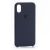Чохол silicone case для iPhone X / Xs темно синій 1100883
