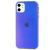 Чохол для iPhone 11 Rainbow glass з лого фіолетовий 1105368