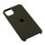 Чохол silicone для iPhone 11 Pro Max case темно-оливковий 1106224