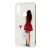 Чохол для Xiaomi Redmi Note 7 / 7 Pro Glass блискітки "дівчина в червоному" 1141712