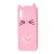 3D чохол для Samsung Galaxy A70 (A705) кіт з блискітками рожевий 1172081