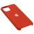 Чохол Silicone для iPhone 11 Pro case червоний біле яблуко 1181932