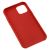 Чохол Silicone для iPhone 11 Pro case червоний біле яблуко 1181933