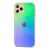Чохол для iPhone 11 Pro Rainbow glass з лого зелений 1192986