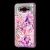 Чохол для Samsung Galaxy J7 (J700) вода рожевий "рожево-фіолетові квіти" 1221024