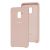 Чохол для Samsung Galaxy A8+ 2018 (A730) Silky Soft Touch блідо-рожевий 1322834