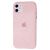 Чохол для iPhone 11 Alcantara 360 рожевий пісок 1360639