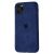Чохол для iPhone 11 Pro Max Alcantara 360 темно-синій 1360840