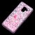 Чохол для Samsung Galaxy A8 2018 (A530) вода рожевий "рожеві квіти" 1388293