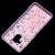 Чохол для Samsung Galaxy A8 2018 (A530) вода рожевий "рожеві квіти" 1388294