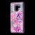 Чохол для Samsung Galaxy A8 2018 (A530) вода рожевий "рожево-фіолетові квіти" 1388289