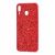 Чохол для Samsung Galaxy M20 (M205) Shining sparkles з блискітками червоний 1393571