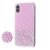 Чохол для iPhone X / Xs блискітки + popsocket "світло рожевий" 1559473