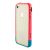 Бампер для iPhone 4 SZLF рожевий/блакитний 1572958
