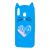 3D чохол для Samsung Galaxy M20 (M205) кіт з блискітками блакитний 1707980