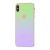 Чохол для iPhone Xs Max Rainbow glass з лого зелений 1724981