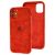 Чохол для iPhone 11 Alcantara 360 червоний 1725054