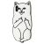 Чохол 3D для iPhone X / Xs Cat Fakk Ripndip білий 1746736