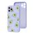 Чохол для iPhone 11 Pro Max Wave Fancy avocado / light purple 1753542