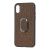 Чохол для iPhone X / Xs Genuine Leather Croco коричневий 1764119
