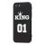 Чохол HQ для iPhone 7 / 8 glass "король 01" чорний 1839136