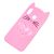 3D чохол для Samsung Galaxy M20 (M205) кіт з блискітками тепло-рожевий 1986025