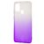 Чохол для Samsung Galaxy A21s (A217) Gradient Design біло-фіолетовий 2083810