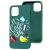 Чохол для iPhone 12 / 12 Pro Art case темно-зелений 2116536