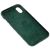Чохол для iPhone X/Xs Alcantara 360 темно-зелений 2116564