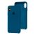 Чохол Silicone для iPhone X / Xs Premium case cosmos blue 2194063