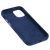Чохол для iPhone 12 mini Alcantara 360 темно-синій 2209174
