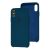 Чохол Silicone для iPhone X / Xs Premium case pacific green 2214383