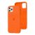 Чохол для iPhone 11 Pro Max Alcantara 360 помаранчевий 2309185