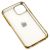 Чохол для iPhone 11 Pro Metall Effect золотистий 2413126