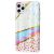Чохол для iPhone 11 Pro Max Design Mramor Benzo біло-рожевий 2414841