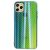 Чохол для iPhone 11 Pro Max Carbon Gradient Hologram зелений 2414773