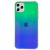 Чохол для iPhone 11 Pro Max Rainbow glass з лого зелений 2415595
