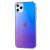Чохол для iPhone 11 Pro Max Rainbow glass з лого синій 2415598