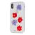 Чохол Nature Flowers для iPhone X / Xs фіолетово-червоний 2425984