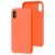 Чохол для iPhone X / Xs еко-шкіра помаранчевий 2426159