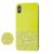 Чохол для iPhone Xs Max блискітки + popsocket "лимонний" 2429429
