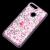 Чохол для Huawei Y6 Prime 2018 Блискучі вода світло-рожевий "рожеві квіти" 2433209