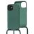 Чохол для iPhone 12 mini Wave Lanyard without logo forest green 2547371