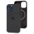 Чохол для iPhone 12 Pro Max Silicone case with MagSafe and Splash Screen чорний 2555154