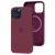 Чохол для iPhone 12 Pro Max Silicone case with MagSafe and Splash Screen plum 2578044