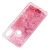 Чохол для Xiaomi Redmi Note 6 Pro блискітки вода рожевий "рожево-фіолетові квіти" 2580548