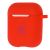 Чохол для AirPods Silicone logo червоний 2600579